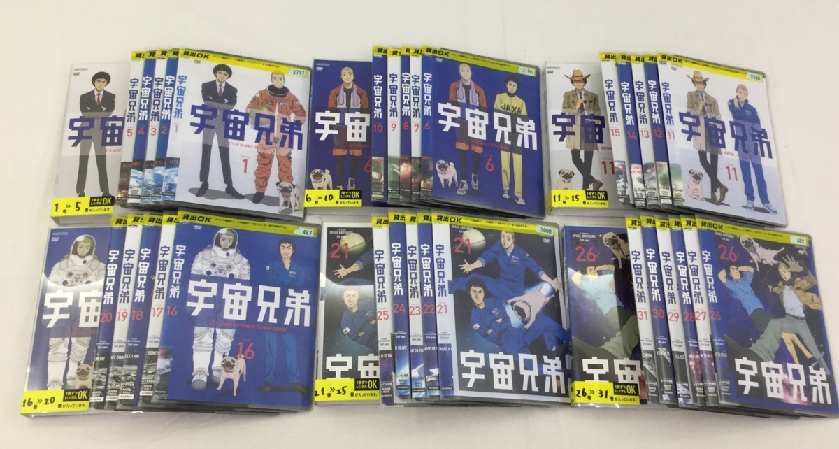 □【ジャンク品】宇宙兄弟 全31巻セット レンタル落ちDVD まとめ