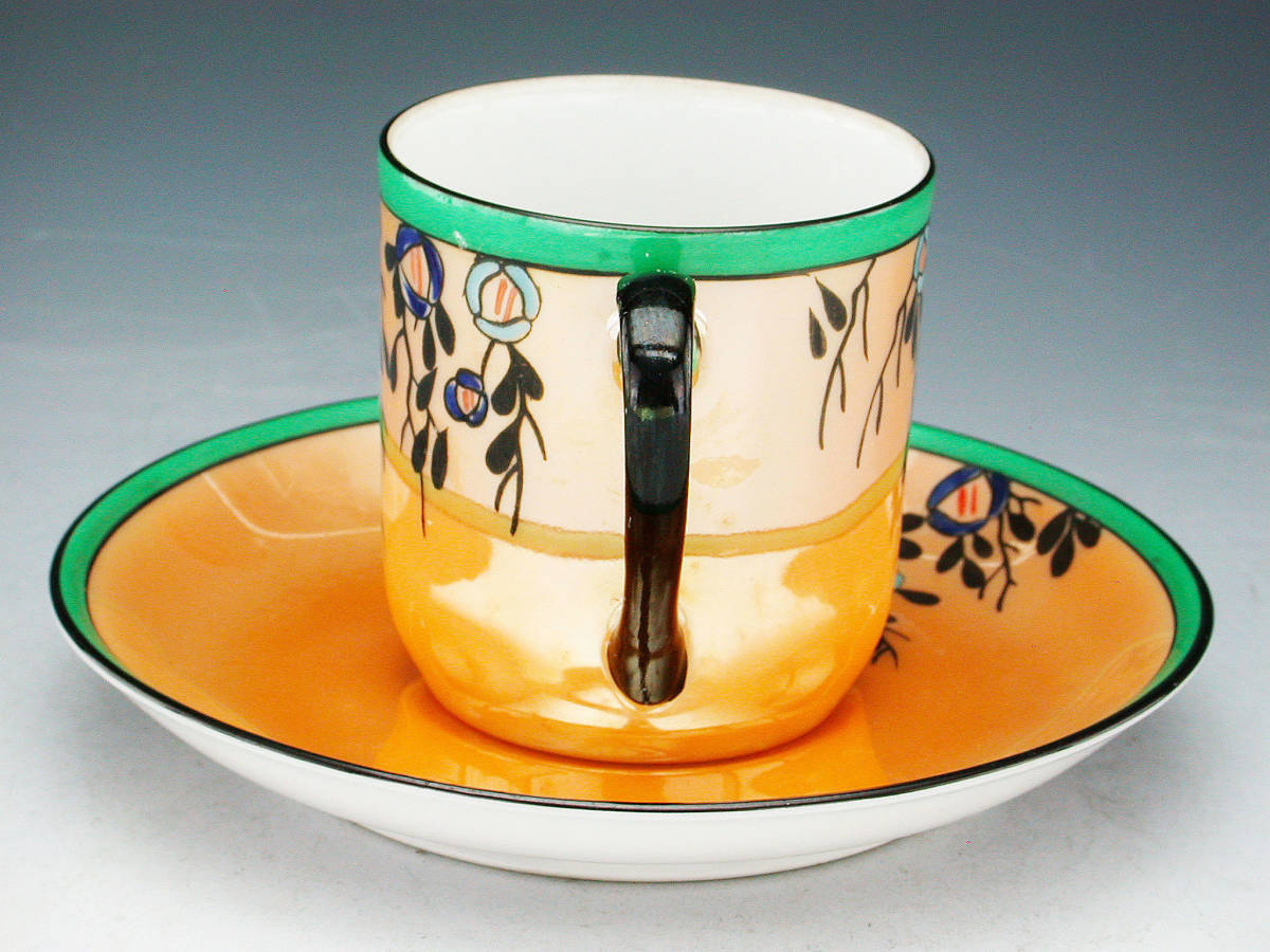 オールドノリタケ オールドノリタケ銘品!! アールデコ期大銘品！金彩虹