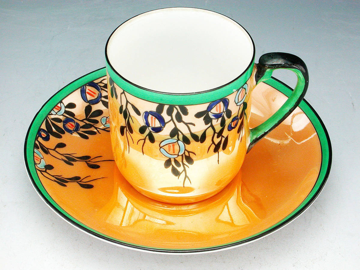 オールドノリタケ オールドノリタケ銘品!! アールデコ期大銘品！金彩虹