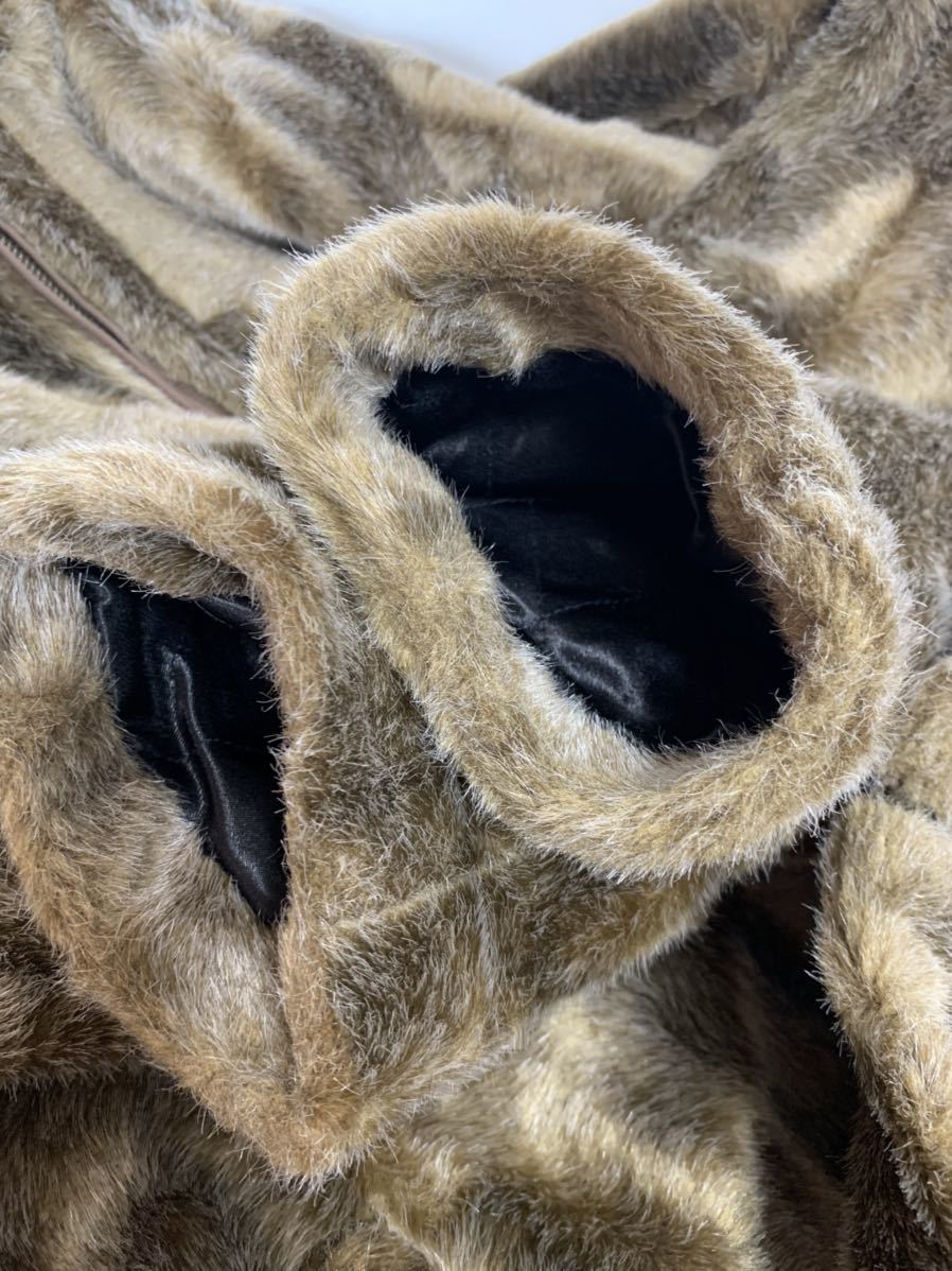 Supreme Faux Fur Hooded Zip Jacket タン ジャスティンビーバー 水原 
