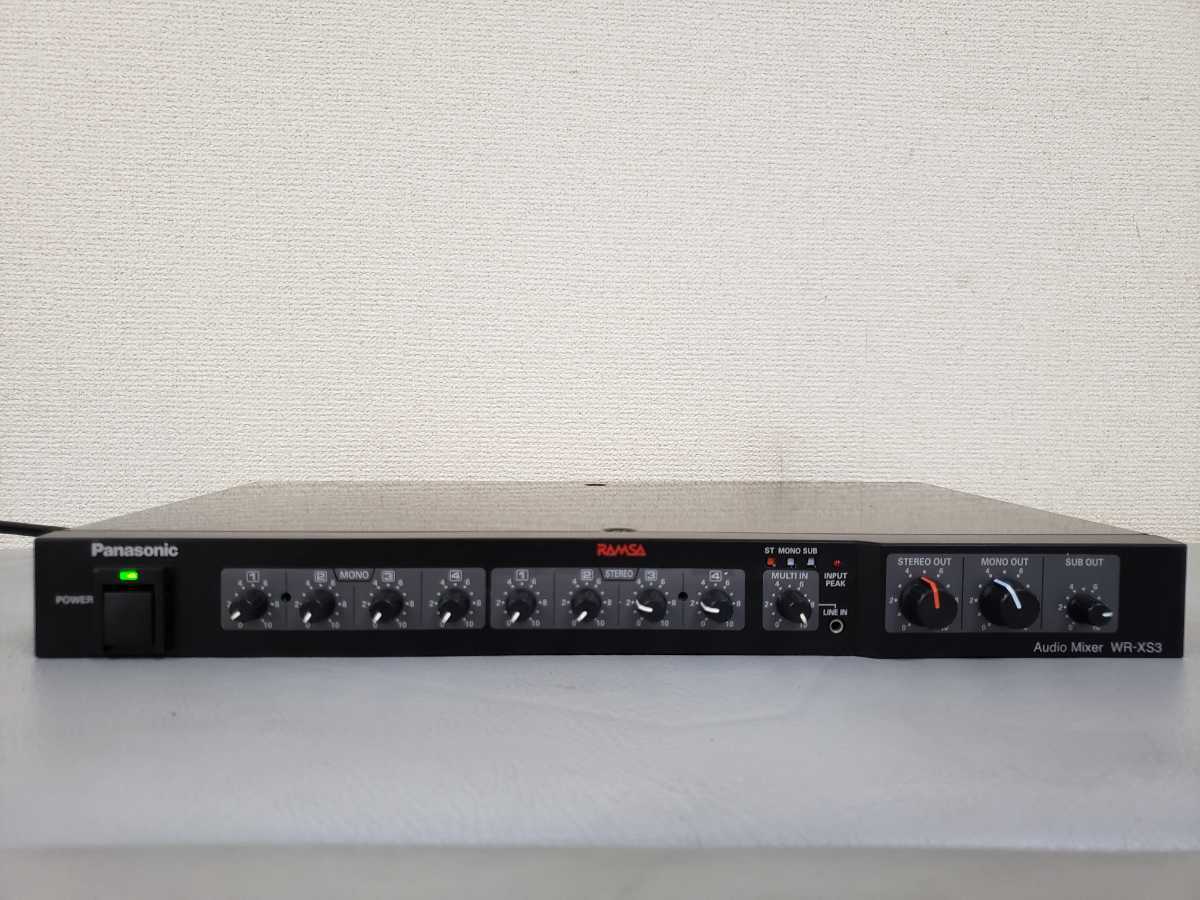 ○品○Panasonic○WR-XS3○RAMSA○オーディオミキサー-割引オーダー