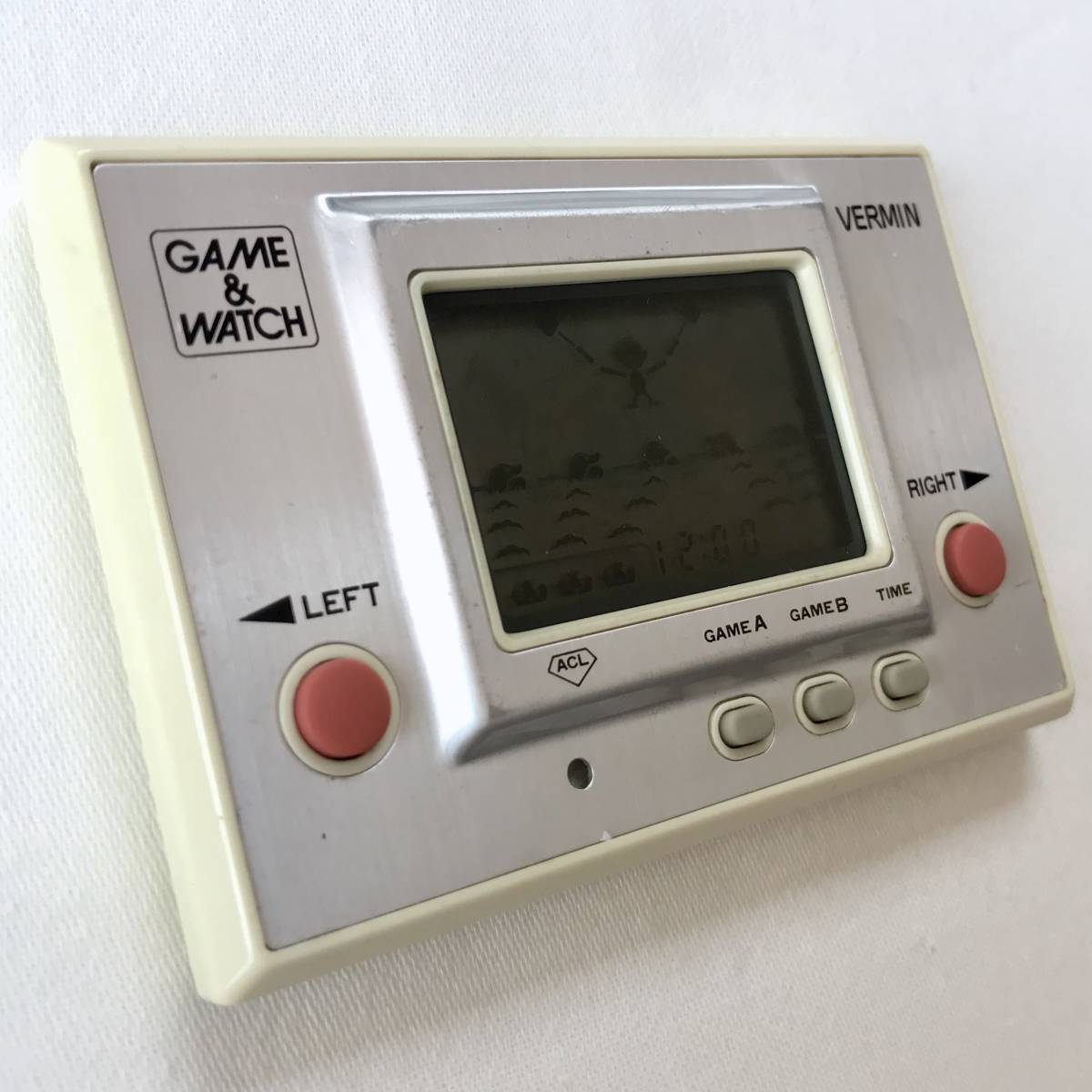 み 任天堂 ゲームウォッチ バーミン Nintendo GAME＆WATCH VERMIN 昭和レトロなゲーム&ウオッチ ヴィンテージ携帯 ...