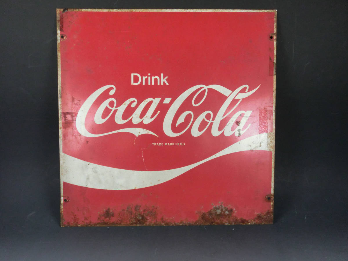 コカコーラ レトロ 看板 Coca-Cola 企業物 レア ホーロー ヴィンテージ