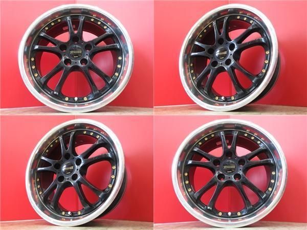  4本 17インチ クラウン カムリ シーマ スカイライン 7.5J +45 DOALL STRIDER ブラック アルミ リム ホイール セット 日本製(社外品)｜売買されたオークション情報、yahooの商品情報をアーカイブ公開 - 5穴