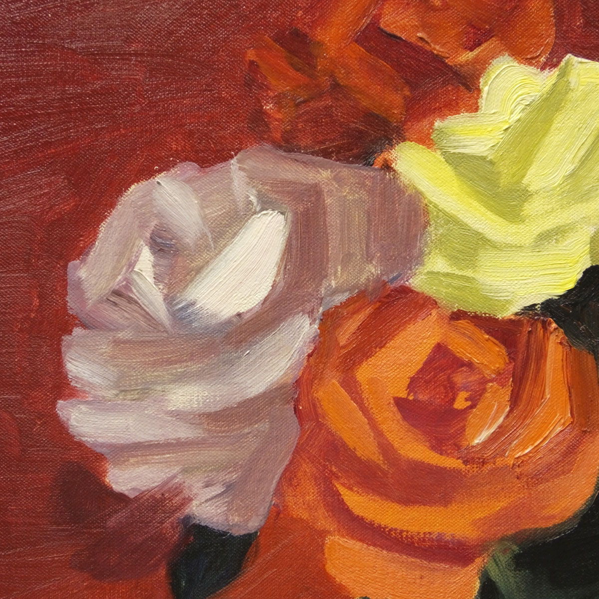 値下げ即決【おたからや美術画廊】木下孝則○作品(薔薇) 油彩6号 値下げ即決【おたからや美術画廊】木下孝則○作品(薔薇) 油彩6号