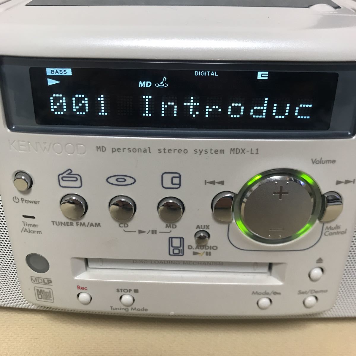 ☆ KENWOOD ケンウッド MDX-L1 MDパーソナルステレオシステム MDラジカセ