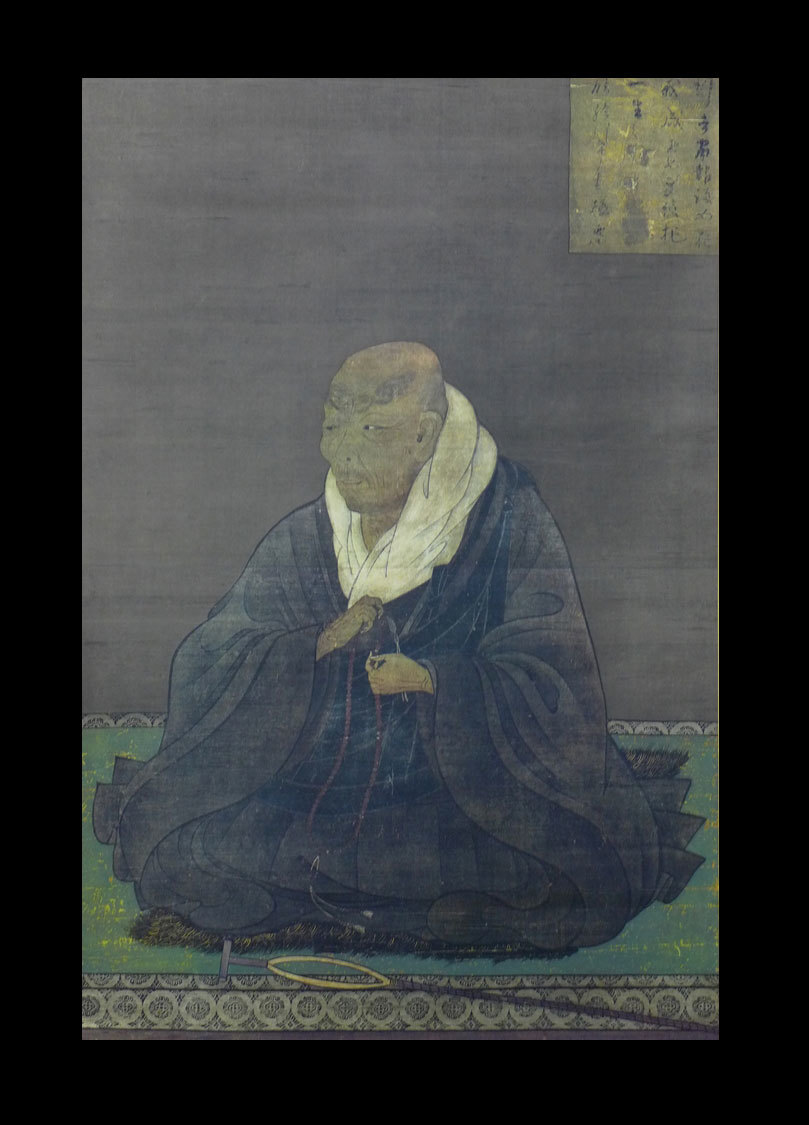 仏教美術 掛軸 重要文化財 「親鸞聖人像（熊皮の御影）」 複製画