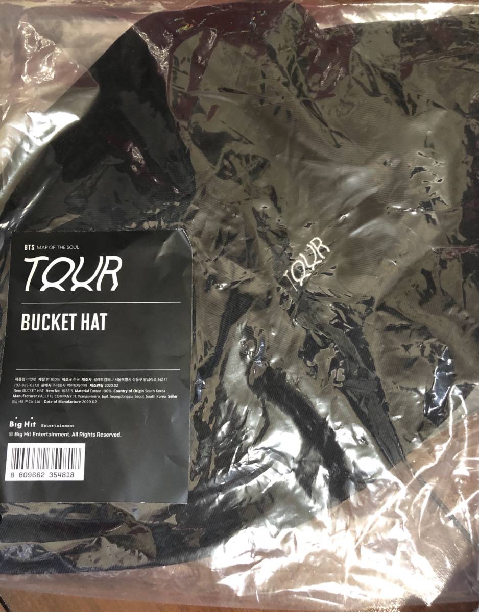 BTS MOS MAP OF THE SOUL フーディー バケハ スローガン 送料無料】BTS 公式 map of the soul MOSグッズ バケットハット BUCKET