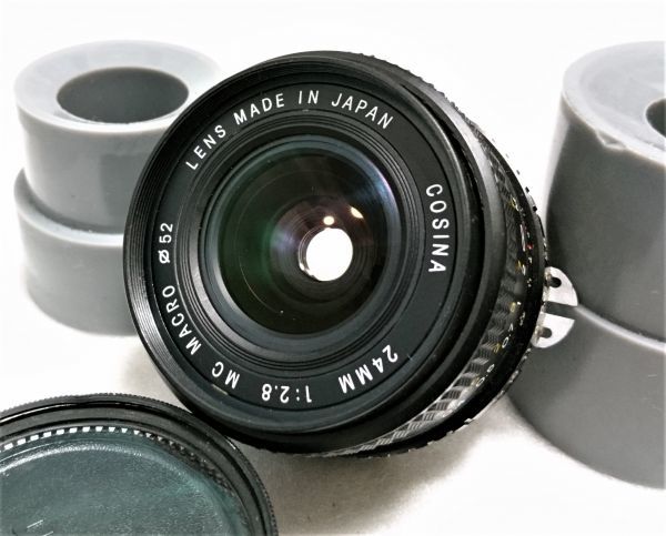超美品★COSINA コシナ Ai-S 24mm F2.8 MACRO ニコン用 希少！美品COSINA コシナ AI-S 24mm F2.8 MACRO ニコン用☆完動品☆55