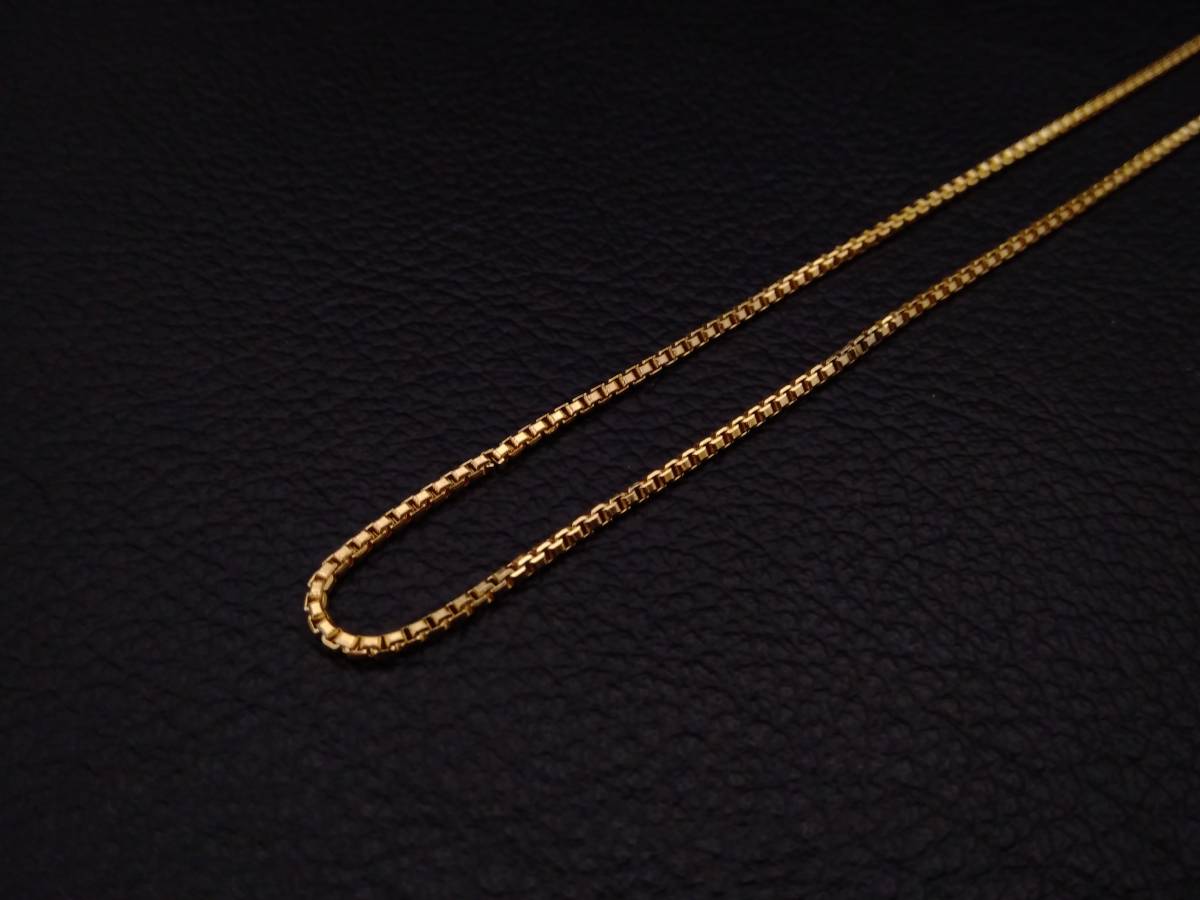 ジャンク 造幣局 刻印 入 ベネチアン チェーン ネックレス K18 750 