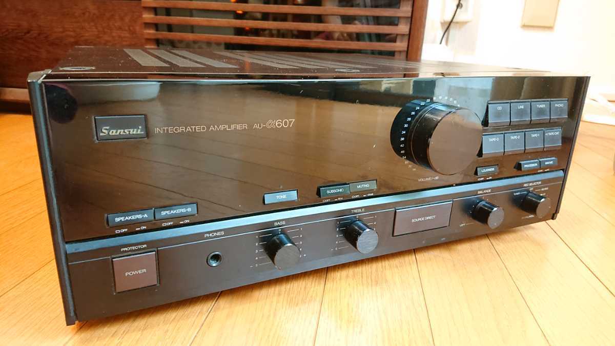 美品 SANSUI プリメインアンプ サンスイ AU-a607 出音しました
