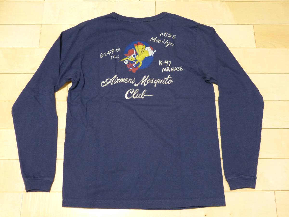 BUZZ RICKSON'S◇バズリクソンズ◇Tシャツ◇モスキート（ネイビー）◇L