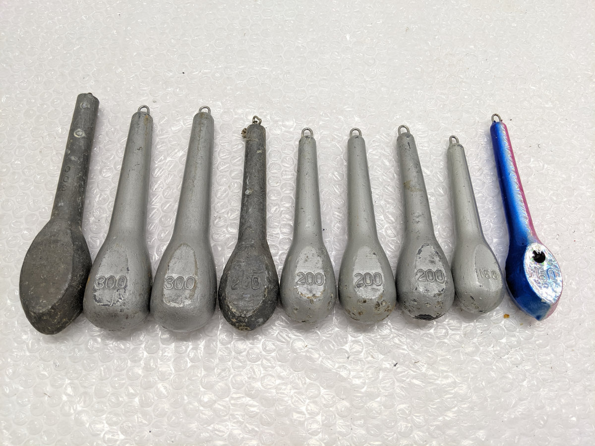 SALE，人気セール 胴付きオモリ 150号 300号 約4kg 計9点セット(フィッシング)｜売買されたオークション情報、yahooの商品情報をアーカイブ公開 - オークファン その他