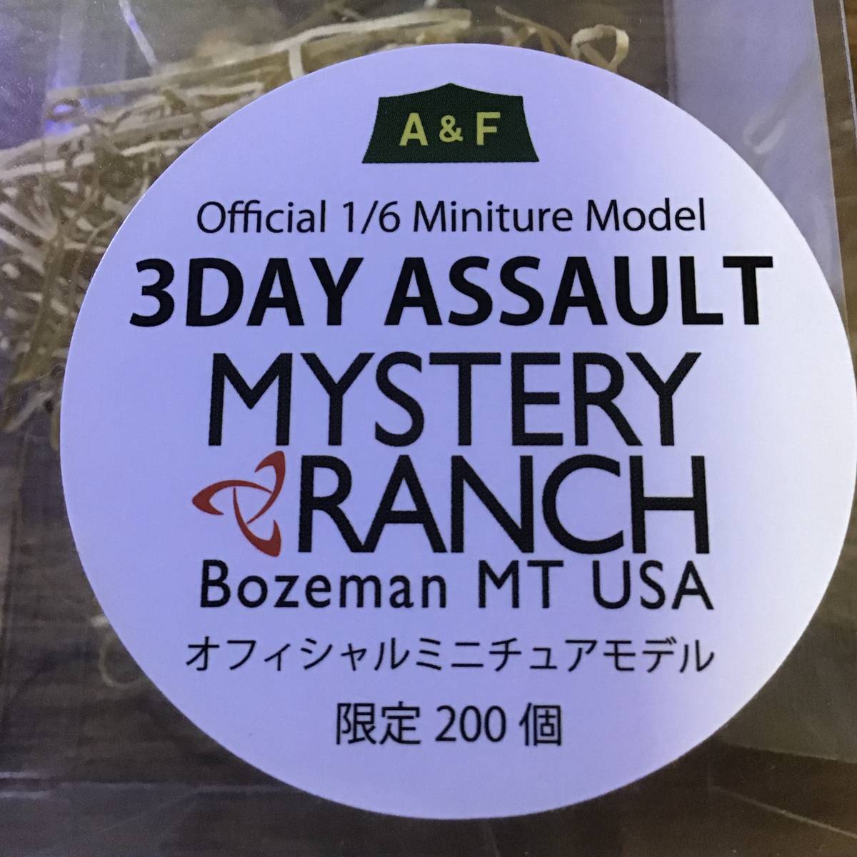 ミステリーランチ MYSTERY RANCH 3Day Assault - 2デイアサルト(S／M ブラック 3デイアサルト メルカリ MYSTERYRANCH 0 | 200個限定 1&frasl;6ミニチュア 商品詳細│公式サイト