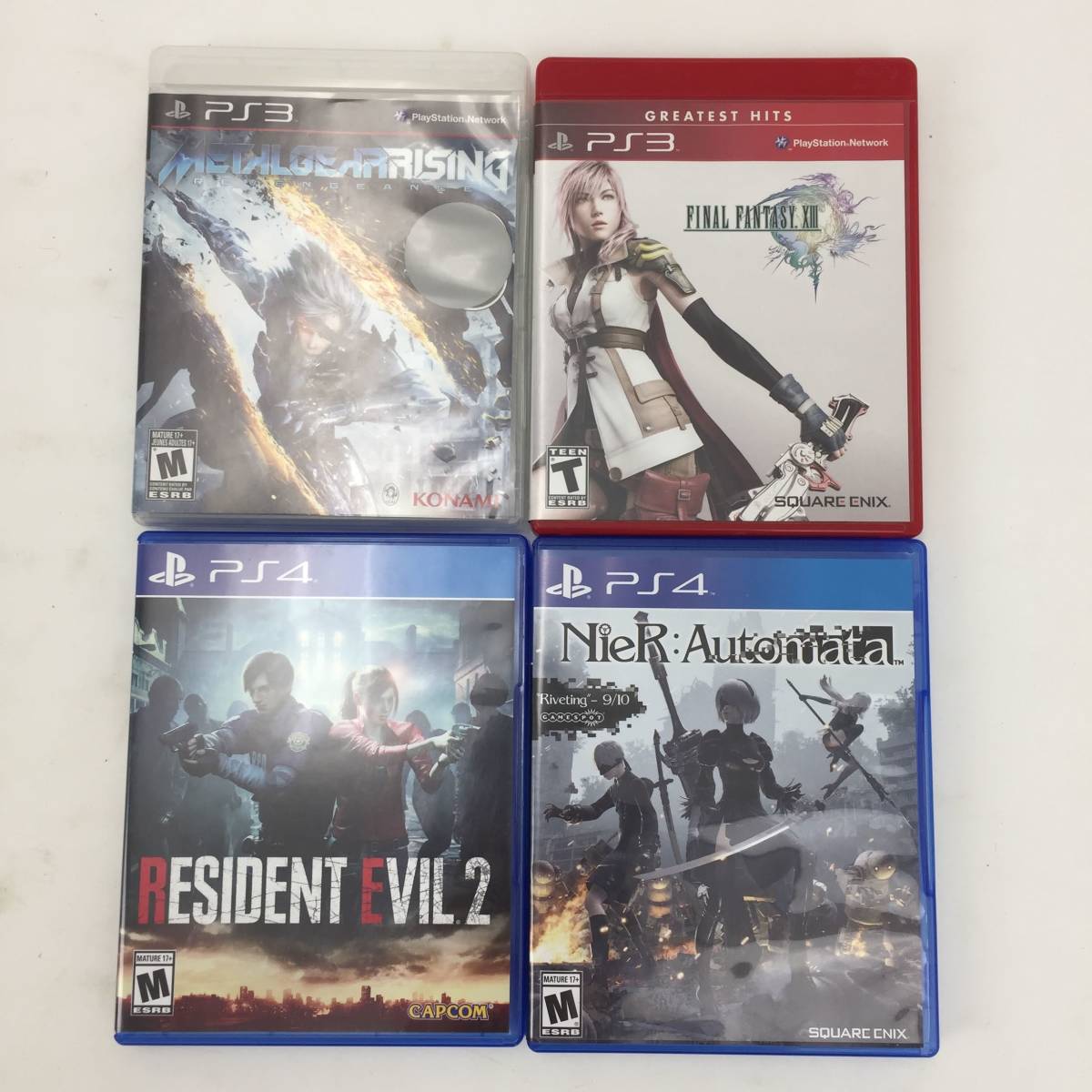 【1円～】海外版PS3・PS4ソフト4本セット FF 他【中古品】