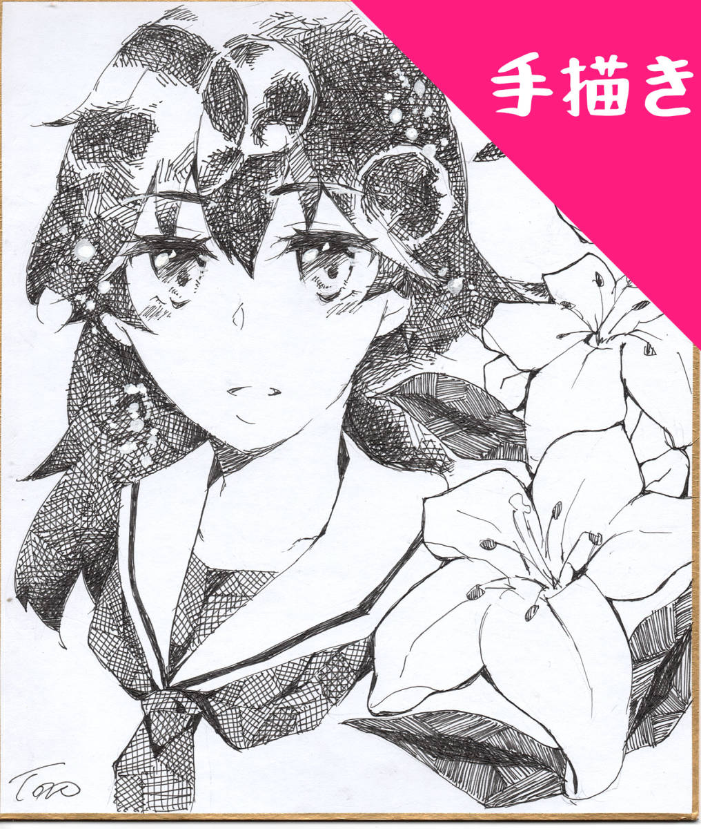 原画 創作イラスト 百合と女の子 アナログ カケアミ 手描きイラスト 売買されたオークション情報 Yahooの商品情報をアーカイブ公開 オークファン Aucfan Com