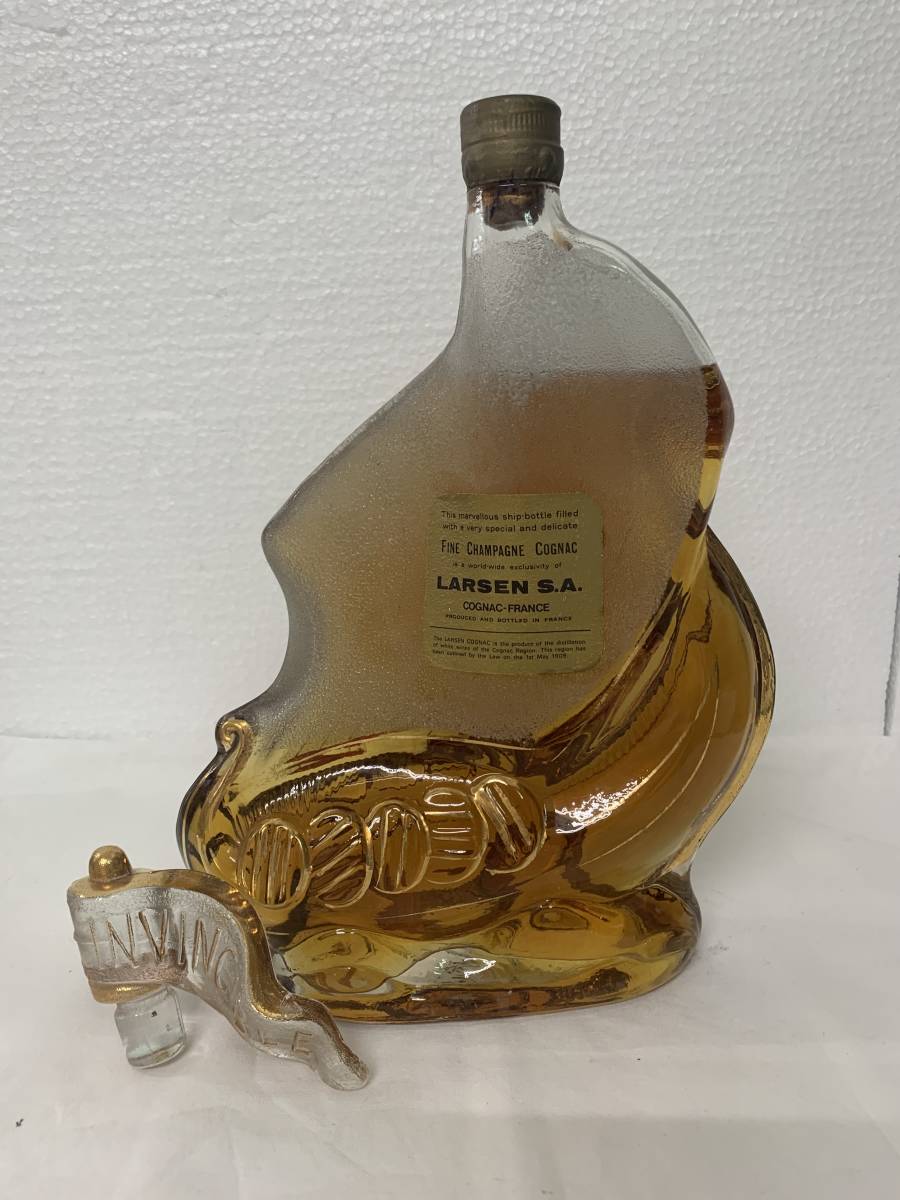  古酒 シップボトル LARSEN S.A.COGNAC ラーセン コニャック バイキングシップ クリアボトル700ml 替栓付(その他)｜売買されたオークション情報、yahooの商品情報をアーカイブ公開 - オークファン コニャック