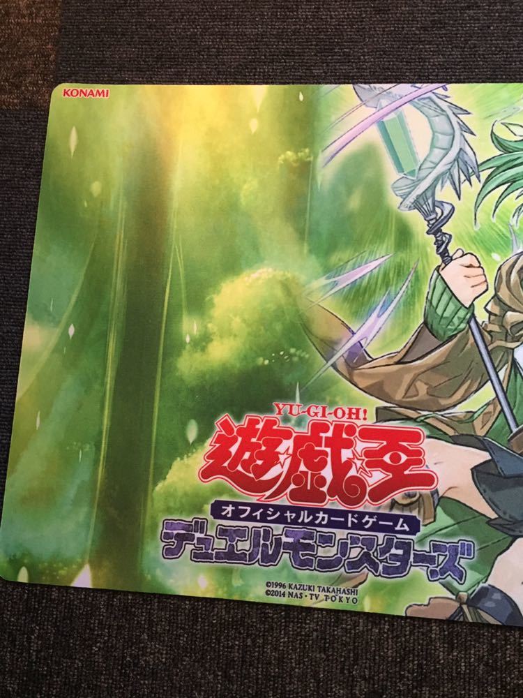 高品質，豊富な】 遊戯王 蒼翠の風霊使いウィン プレイマット ラバー製