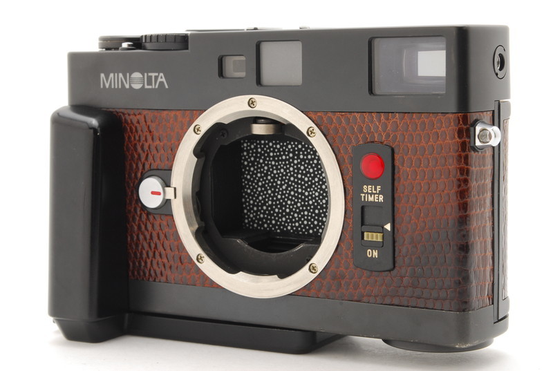 ランクC】 ミノルタ Minolta CLE ボディ 革張りモデル 純正グリップ