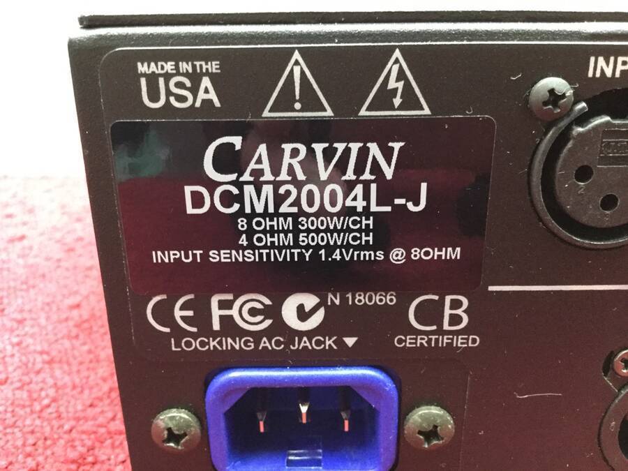 売れ済超安い CARVIN DCM2004L-J PAアンプ☆現状品