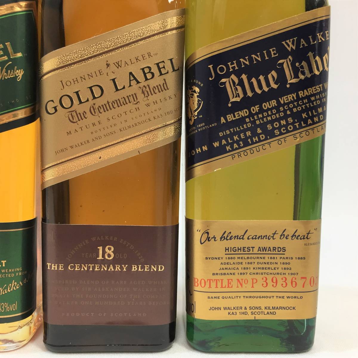 ジョニーウォーカー Johnnie Walker ザ コレクション 200ml 4本セット