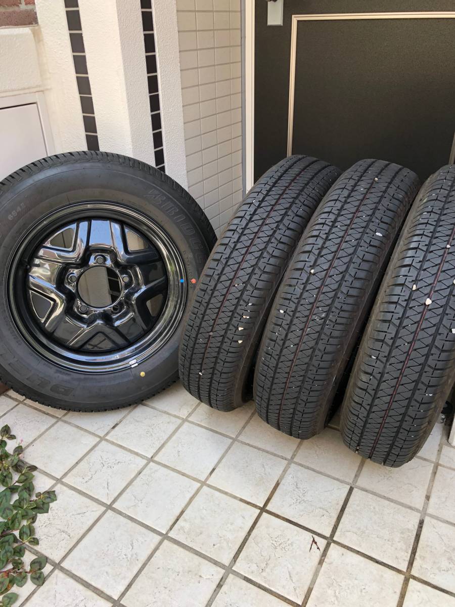 JB64ジムニー、純正タイヤ4本、175/80R16 91S／ブリヂストンDUELER H