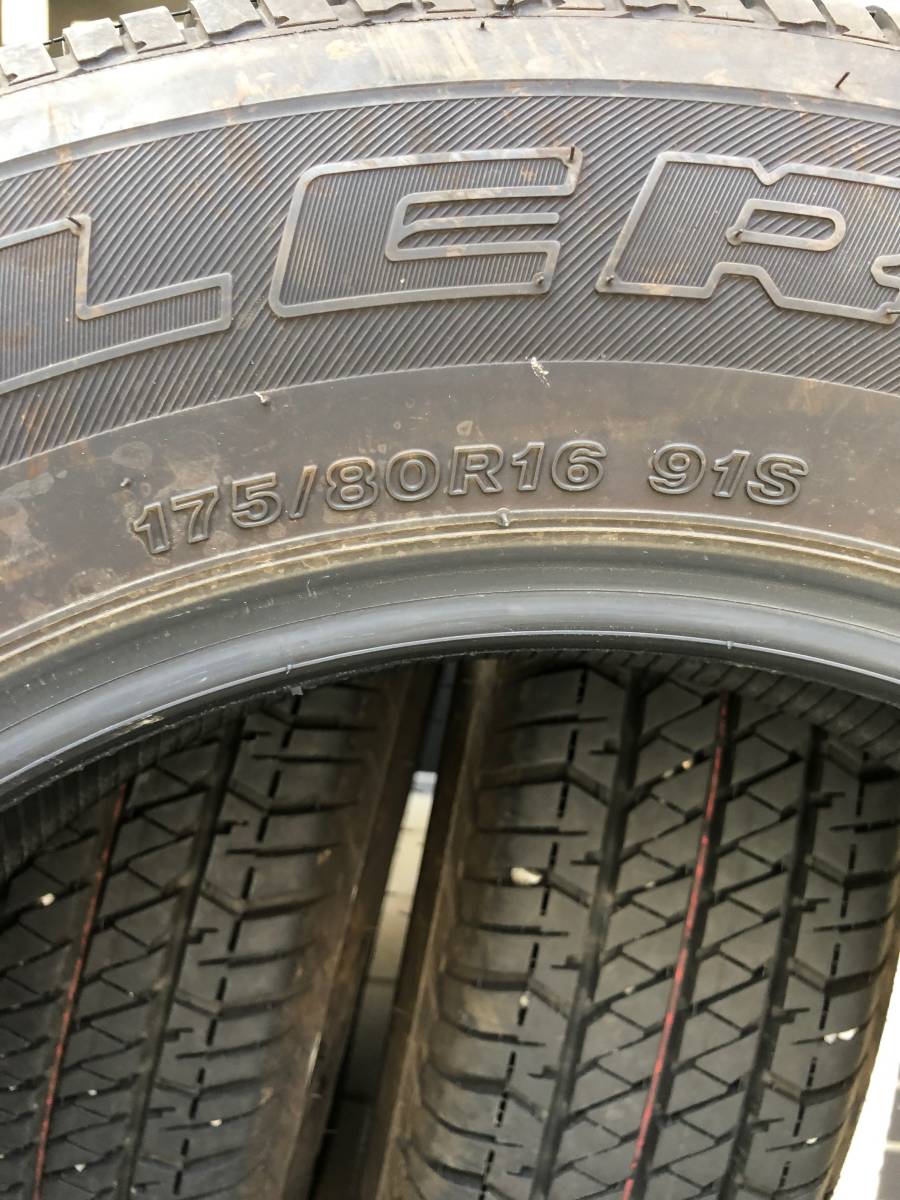 JB64ジムニー、純正タイヤ4本、175/80R16 91S／ブリヂストンDUELER H