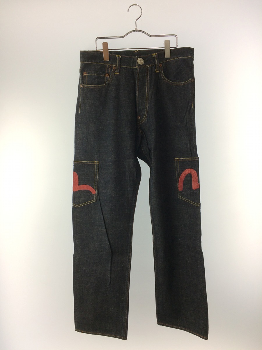 限定セール，豊富な EVISU EVISU/エヴィス/ボトム/34/コットン/IDG/バックペイント/インディゴ/デニム/使用感有(W34～)｜売買されたオークション情報、yahooの商品情報をアーカイブ公開 - オークファン W34～