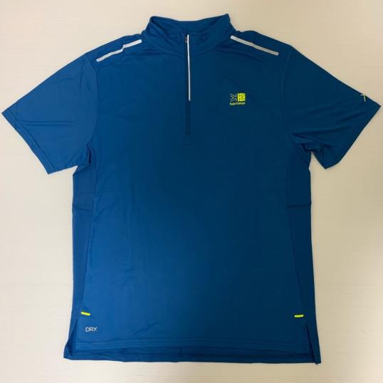  1円 カリマーkarrimorハーフジップTシャツLブルー(半袖Tシャツ)｜売買されたオークション情報、yahooの商品情報をアーカイブ公開 - オークファン 半袖Tシャツ
