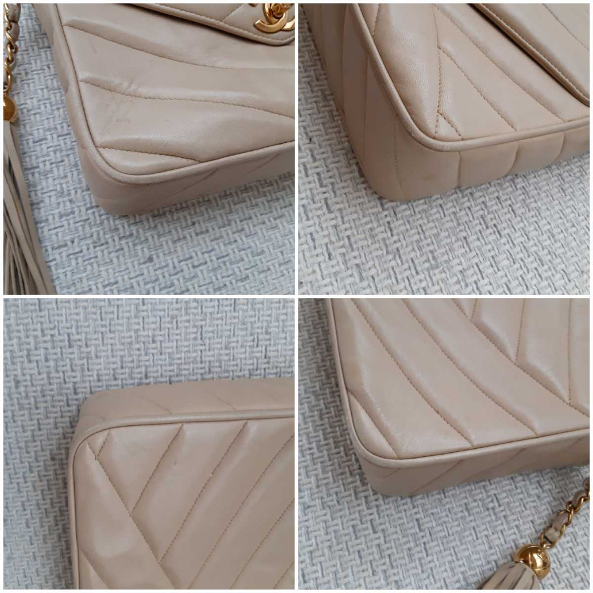 チェーンショルダーバッグ タッセル CHANEL タッセル付き シャネル(CHANEL)シャネル シャネル シェブロン マトラッセ ショルダーバッグ ココマーク キャビア Vステッチ - チェーン CHANEL(シャネル) CC