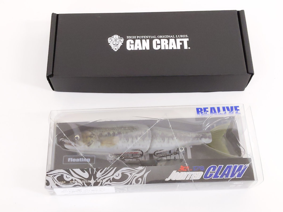 【人気セール，限定SALE】 ガンクラフト 鮎邪 ジョインテッドクロー178 西日本釣り博 2018 限定カラー ナチュラル GM ホワイトバス(ビッグベイト)｜売買されたオークション情報、yahooの商品情報をアーカイブ公開 - オー 淡水