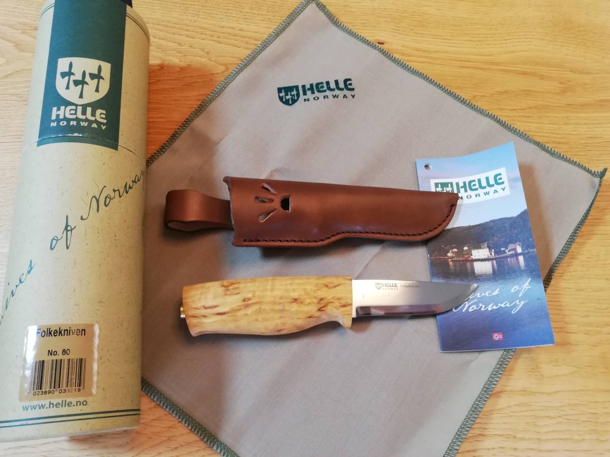 新品，新作 Helle Folkekniven ヘレ ファルケクニーベン ナイフ① プーッコ(ハンティングナイフ、狩猟刀)｜売買されたオークション情報、yahooの商品情報をアーカイブ公開 - オークファン ハンティングナイフ、狩猟刀