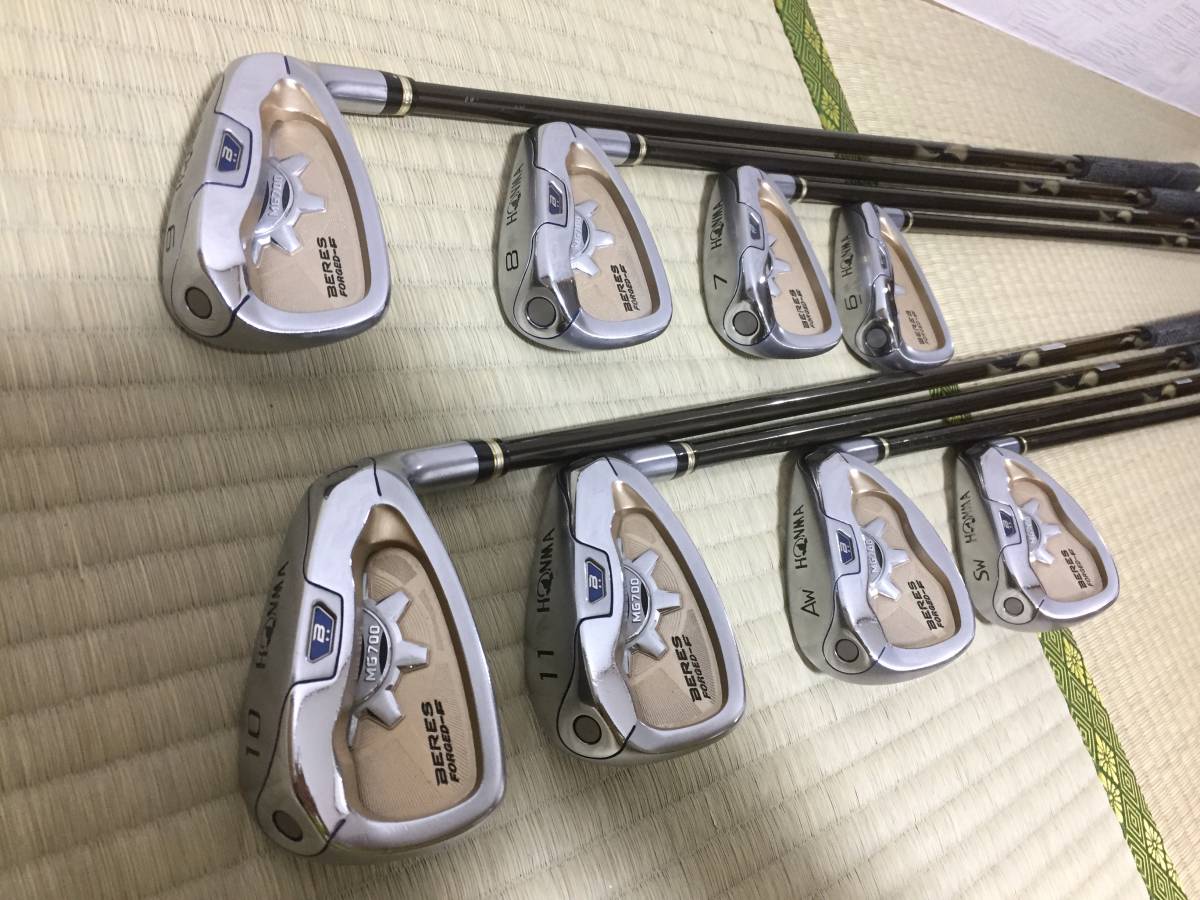 - FORGED-F アイアンセット BERES メルカリ MG700 高級本間 0 MG 星2 ベレス 本間ゴルフ 本間 メンズ HONMA 1