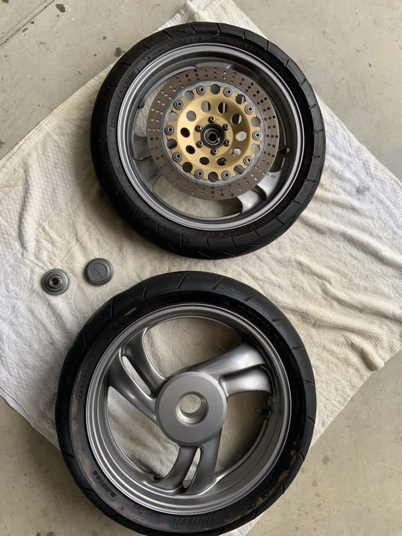 ホンダ ブロス用ホイール前後セット