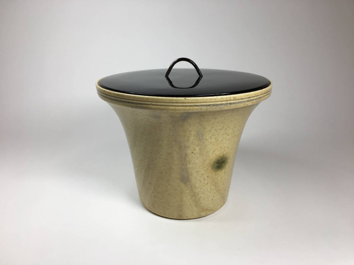 各務周海】秀逸作 黄瀬戸振出 希少品！ 共箱 保証 古作 黄瀬戸輪花皿