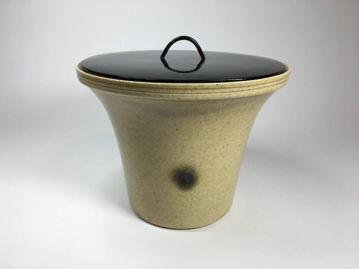各務周海　振出 各務周海】秀逸作 黄瀬戸振出 希少品！ 共箱 保証 古作 黄瀬戸輪花皿