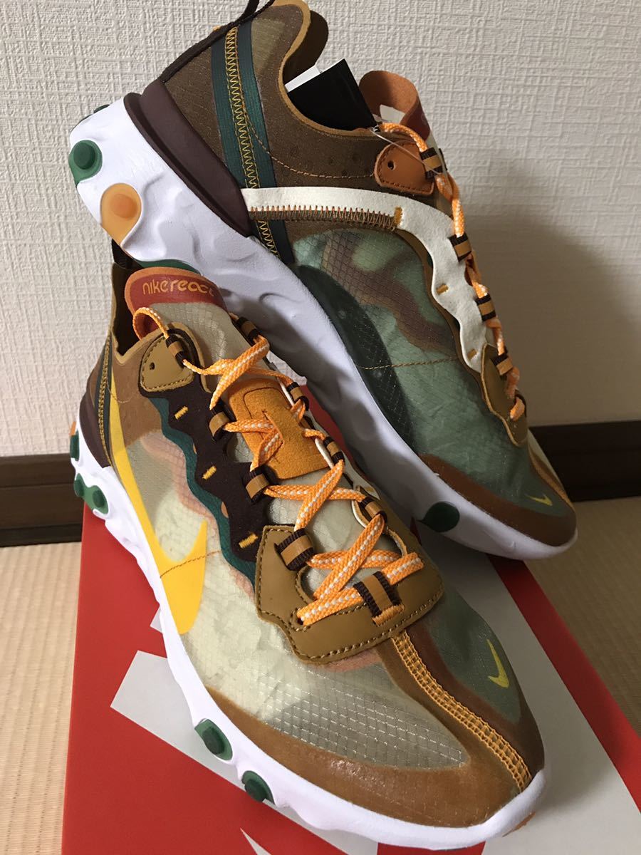 限定SALE，送料無料 タグ 箱付き ナイキ リアクト エレメント 87 NIKE REACT ELEMENT87 US9 27cm スニーカー カジュアルシューズ ランニング(27.0cm)｜売買されたオークション情報、yahooの商品情報をアーカイブ公開 - オー 27.0cm
