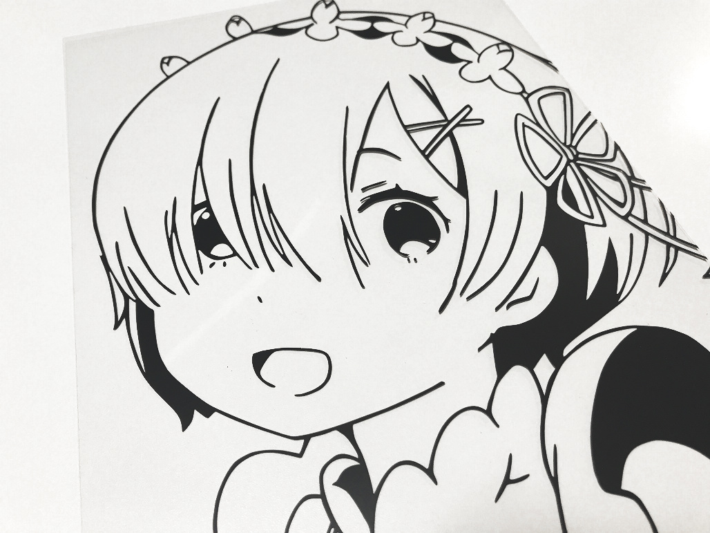 リゼロ レム Re ゼロから始める異世界生活 カッティング イラスト アート 手作り サイズ 商品保証 手描きイラスト 売買されたオークション情報 Yahooの商品情報をアーカイブ公開 オークファン Aucfan Com