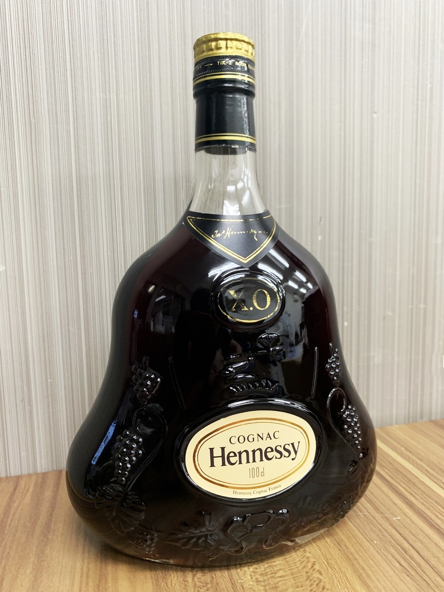 ☆未開栓・古酒☆Hennessy COGNAC【 X.O】100cl 40％ 金キャップ ブランデー☆