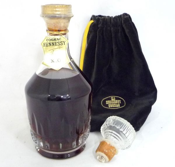 1000円スタート 酒 HENNESSY XO ヘネシー カラフェ Baccarat バカラ
