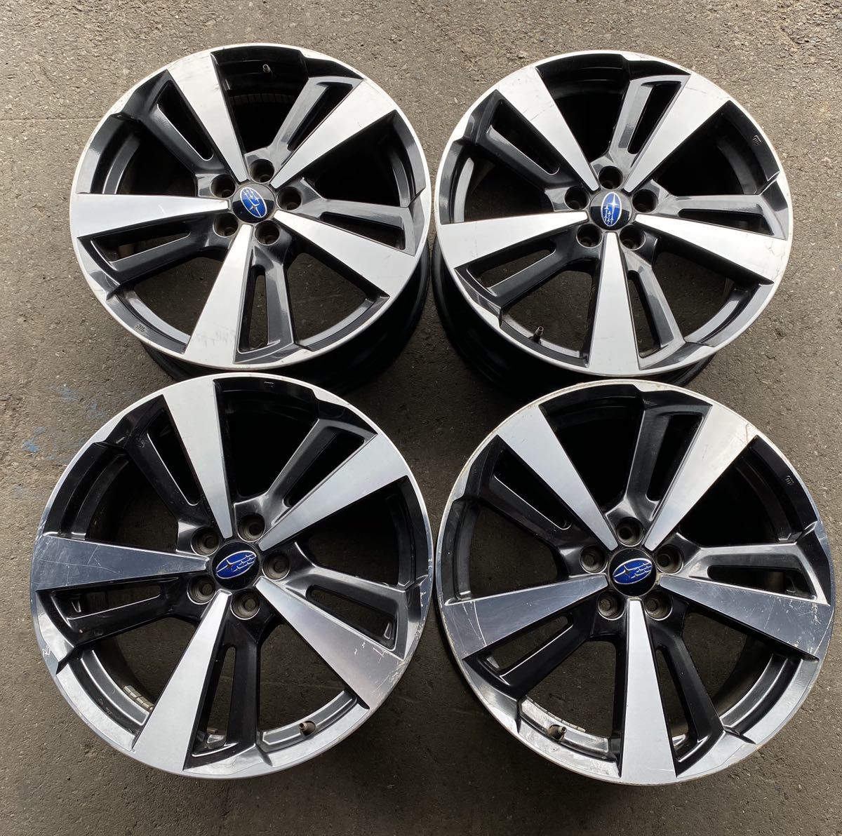 スバル純正 5穴18✖️7.5 PCD100 スバル 純正ホイール 17インチ 送料 