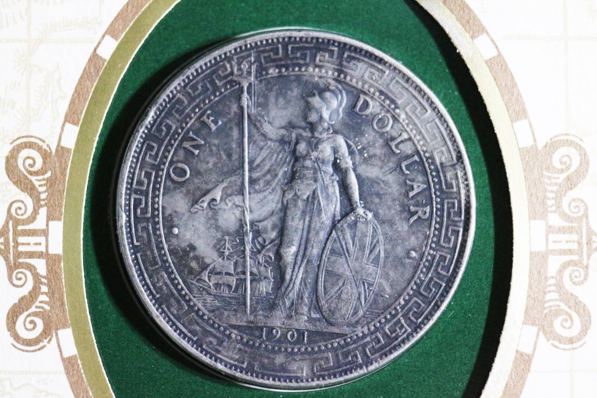 1901年 古銭 イギリス貿易銀貨 銀貨 香港壹圓 香港 香港壹圓銀貨 1