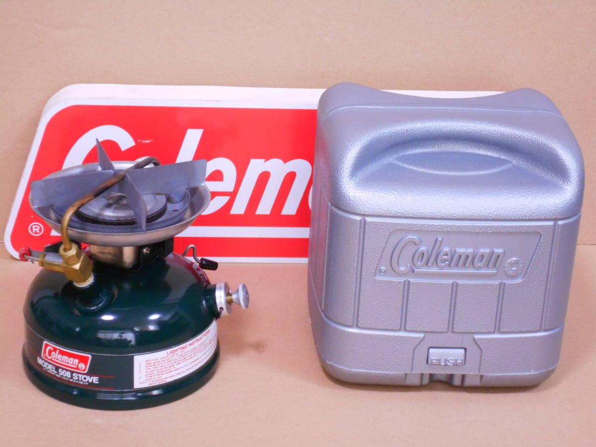 新品，HOT コールマン ５０８A スポーツスター ツーレバー とろ火 強火 燃焼確認済み 1987年12月製 廃盤 レア ２レバー Coleman(ガソリン)｜売買されたオークション情報、yahooの商品情報をアーカイブ公開 - ガソリン