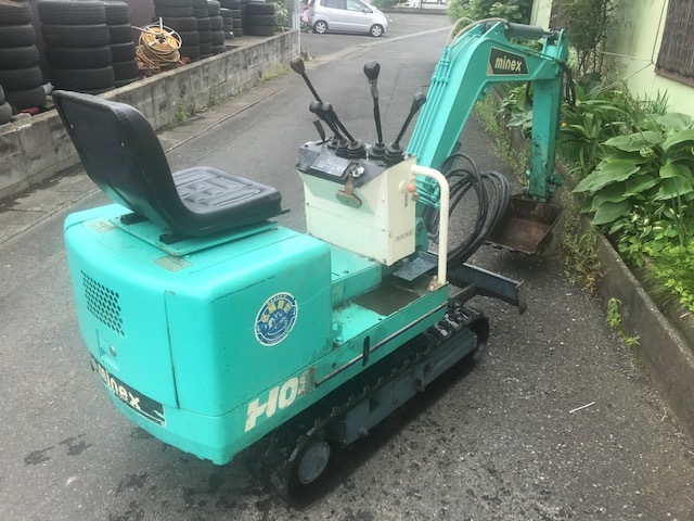 福島発 ハニックス ミニユンボ H08 1368h(建設機械、重機)｜売買された 