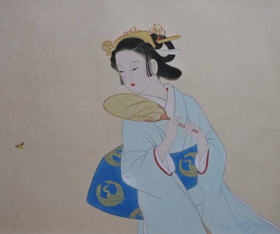 本物保証，新作登場 肉筆複製絵上村 松園の名作 初夏の夕 絵のみ 保管品 同梱発送可 送料一律1300円(人物画)｜売買されたオークション情報、yahooの商品情報をアーカイブ公開 - オークファン 人物画