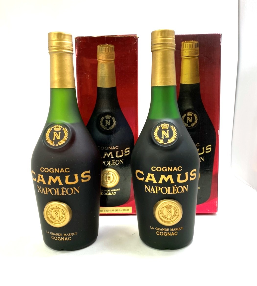 【未開栓】CAMUS/カミュ NAPOLEON/ナポレオン COGNAC ブランデー コニャック 箱有 2本