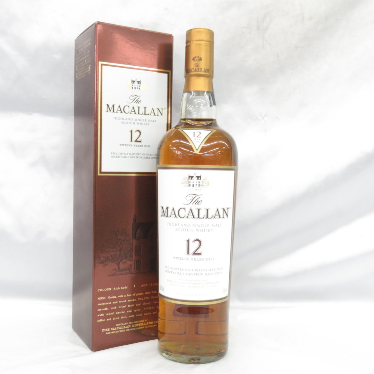 未開栓】The MACALLAN ザ・マッカラン 12年 ウイスキー 700ml 40% 箱