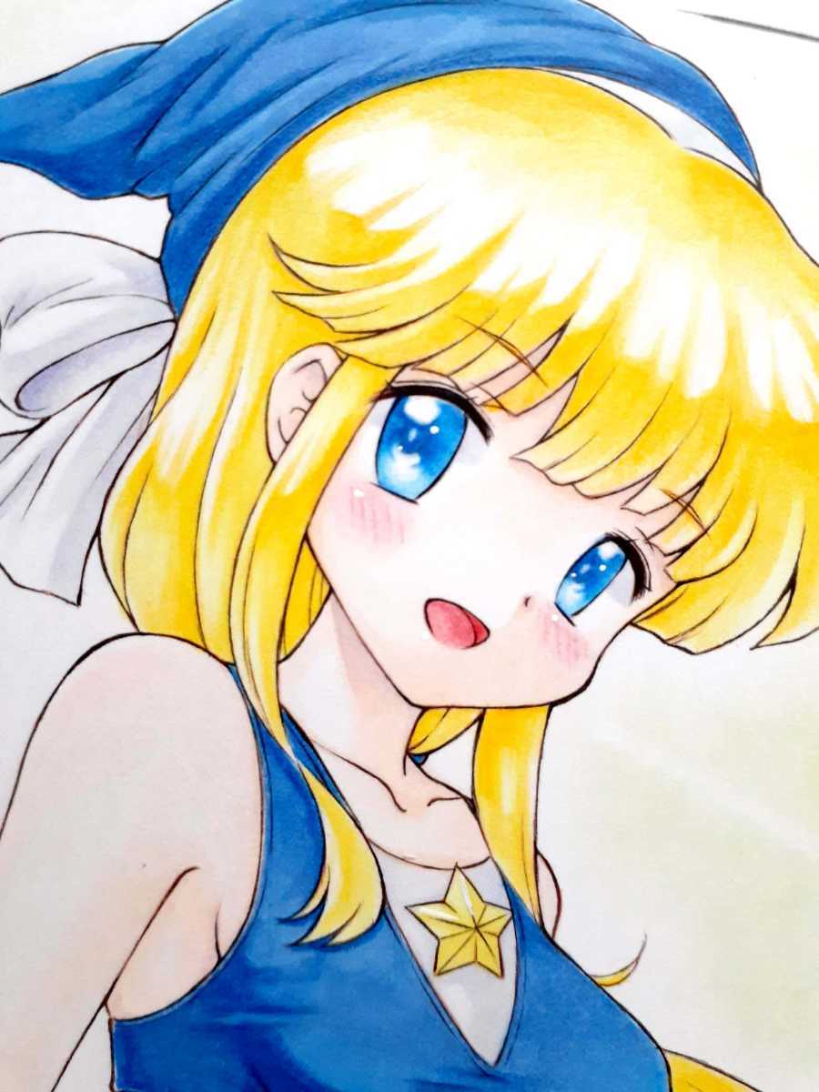 手描きイラスト B5 ぷよぷよ ウィッチ ぷよりんぴっく 水着 カラーver 手描きイラスト 売買されたオークション情報 Yahooの商品情報をアーカイブ公開 オークファン Aucfan Com