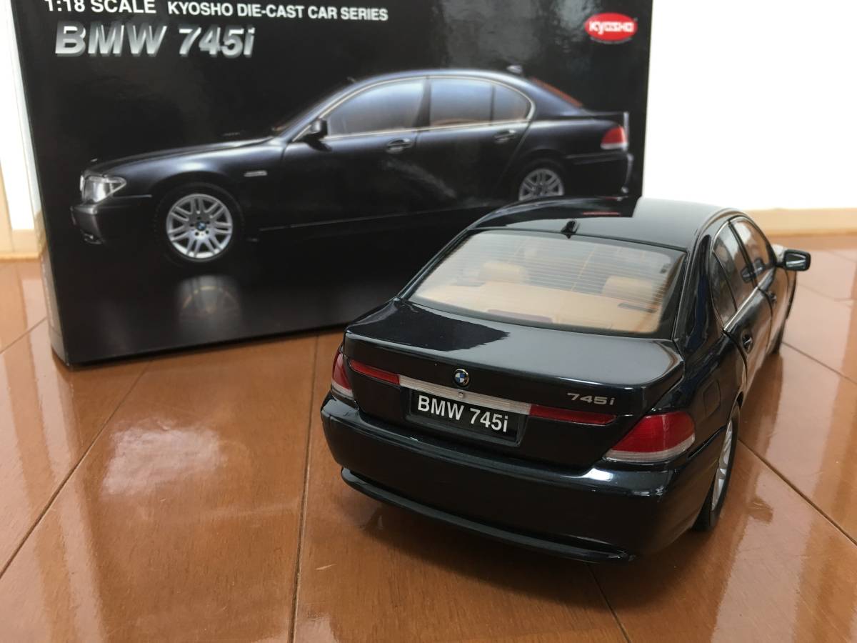販売買付 絶版 未使用 1/18 ミニカー BMW 745i 7シリーズ ブラック 京