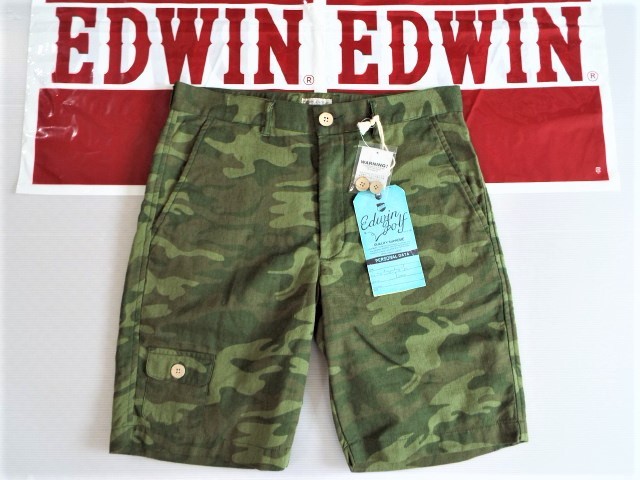 お得，2026 EDWIN GOLF エドウィン ゴルフ / w76-80cm カモフラ ハーフパンツ / サイズM(74cm未満)｜売買されたオークション情報、yahooの商品情報をアーカイブ公開 - オークファン パンツ、スラックス